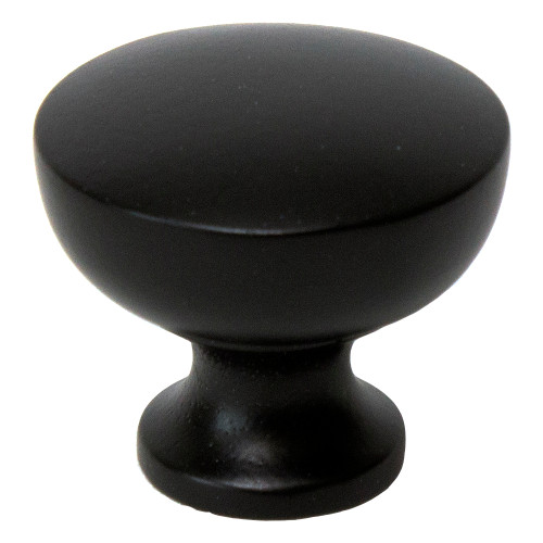 Rusticware, 1 3/8" Round Flat Top Knob, Black