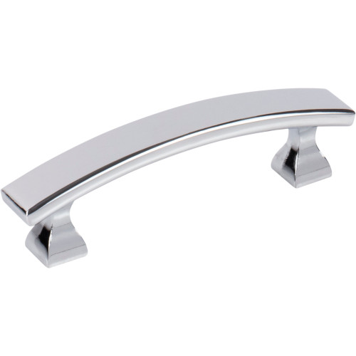 Elements, Hadly, 3" Curved Bar Pull, Polished Chrome