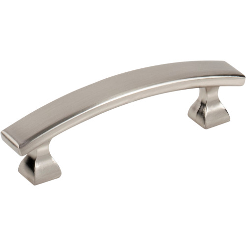 Elements, Hadly, 3" Curved Bar Pull, Satin Nickel