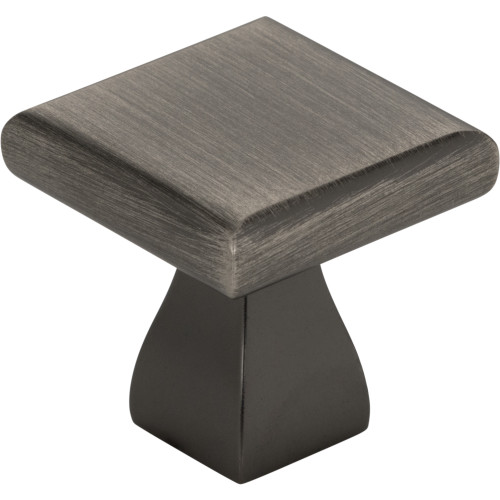 Elements, Hadly, 1" Square Knob, Brushed Pewter