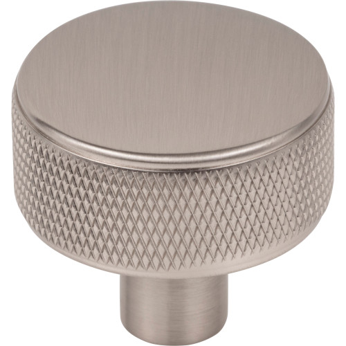 Top Knobs, Garrison, Burnham, 1 1/4" Round Knob, Brushed Satin Nickel