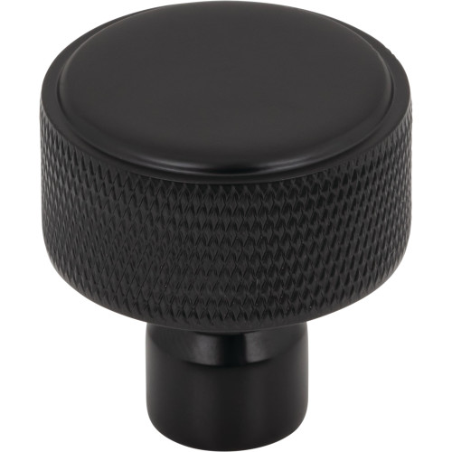 Top Knobs, Garrison, Garrison, 1 1/4" Round Knob, Flat Black