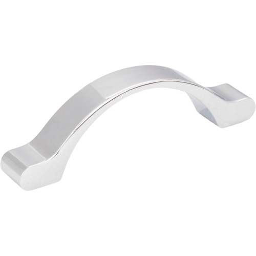 Elements, Seaver, 3" Curved Pull, Polished Chrome