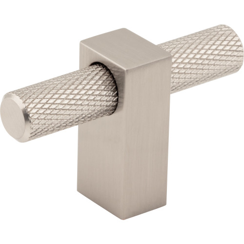 Jeffrey Alexander, Larkin 3, 2 3/8" Knurled Pull Knob, Satin Nickel