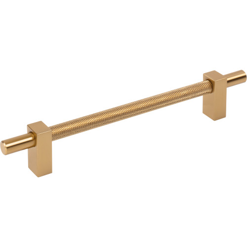 Jeffrey Alexander, Larkin 3, 6 5/16" (160mm) Bar Pull with Knurled Center, Satin Bronze