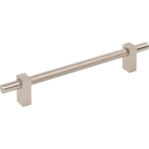 Jeffrey Alexander, Larkin 3, 6 5/16" (160mm) Bar Pull with Knurled Center, Satin Nickel