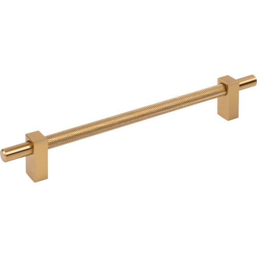 Jeffrey Alexander, Larkin 3, 7 9/16" (192mm) Bar Pull with Knurled Center, Satin Bronze