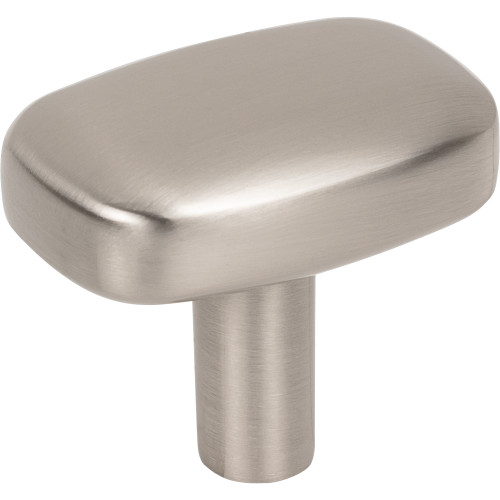 Jeffrey Alexander, Loxley, 1 1/2" Rectangle Knob, Satin Nickel