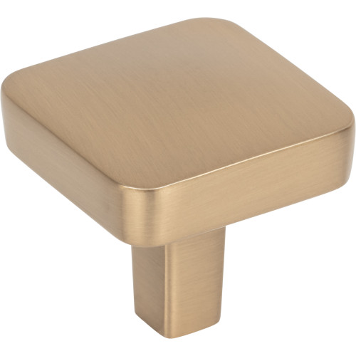 Jeffrey Alexander, Whitlock, 1 1/4" Square Knob, Satin Bronze