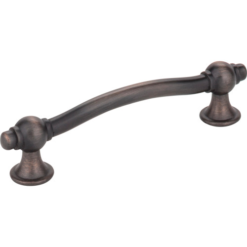 Elements, Syracuse, 3 3/4" (96mm) Curved Bar Pull, Brushed Oil Rubbed Bronze