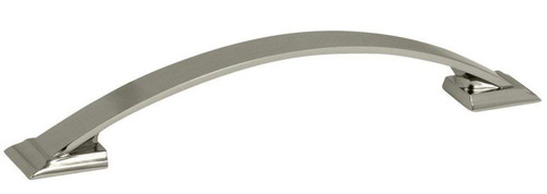 Amerock, Candler, 6 5/16" (160mm) Curved Pull, Polished Nickel