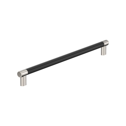 Amerock, Esquire, 18" Bar Appliance Pull, Polished Nickel / Black Bronze