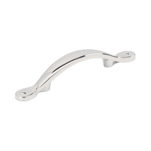 Amerock, Everyday Basics, Inspirations, 3 3/4" (96mm) Curved Pull, Polished Chrome