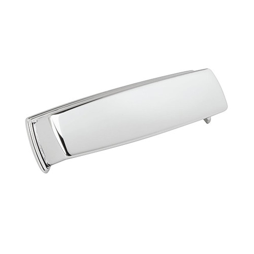 Amerock, Kane, 3 3/4" (96mm) Cup Pull, Polished Chrome