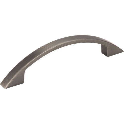 Elements, Somerset, 3 3/4" (96mm) Curved Pull, Brushed Pewter