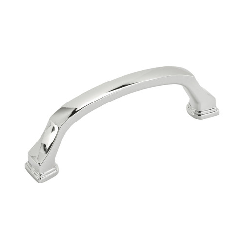 Amerock, Revitalize, 3 3/4" (96mm) Curved Pull, Polished Chrome