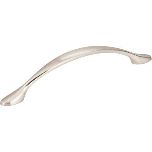 Elements, Somerset, 5 1/16" (128mm) Curved Foot Pull, Satin Nickel