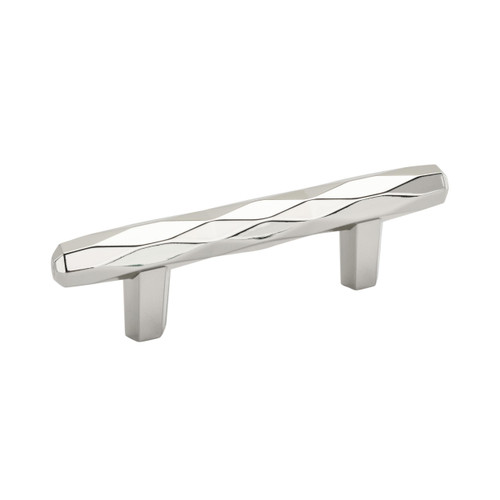 Amerock, St Vincent, 3" (76mm) Bar Pull, Polished Nickel