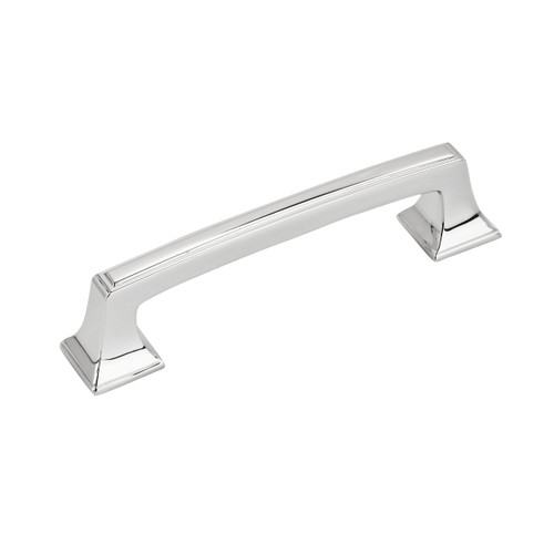 Amerock, Mulholland, 3 3/4" (96mm) Straight Pull, Polished Chrome