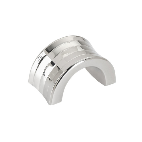 Amerock, Concentric, 1 1/4" (32mm) Finger pull, Polished Nickel
