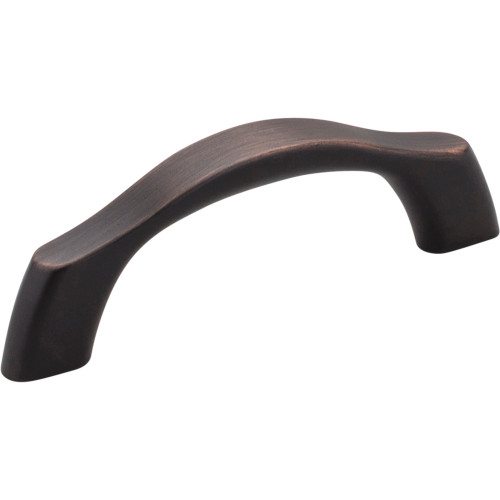 Elements, Aiden, 3" Curved Pull, Brushed Oil Rubbed Bronze