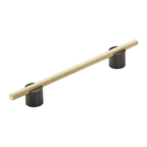 Amerock, Transcendent, 6 5/16" (160mm) Bar Pull, Matte Black with Matte Gold