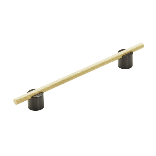 Amerock, Transcendent, 7 9/16" (192mm) Bar Pull, Matte Black with Matte Gold