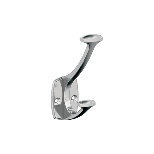 Amerock, Vicinity, Decorative Double Prong Wall Hook, Polished Chrome