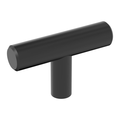 Amerock, Everyday Basics, Bar Pulls Hollow, 2" Pull Knob, Matte Black