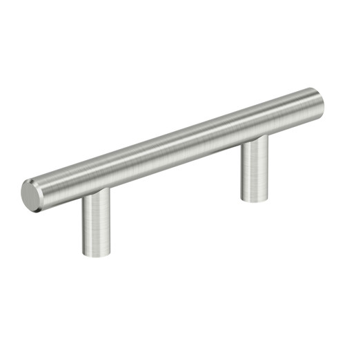 Amerock, Everyday Basics, Bar Pulls Hollow, 3" (76mm) Bar Pull, Stainless Steel