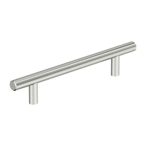 Amerock, Everyday Basics, Bar Pulls Hollow, 5 1/16" (128mm) Bar Pull, Stainless Steel