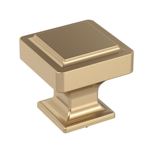 Amerock, Everyday Basics, Eleva, 1 3/16" (30mm) Square Knob, Champagne Bronze