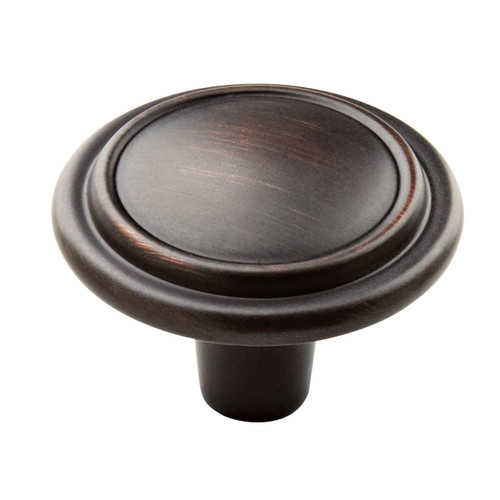 Amerock, Everyday Basics, Hatfield, 1 1/4" (32mm) Round Knob, Oil Rubbed Bronze