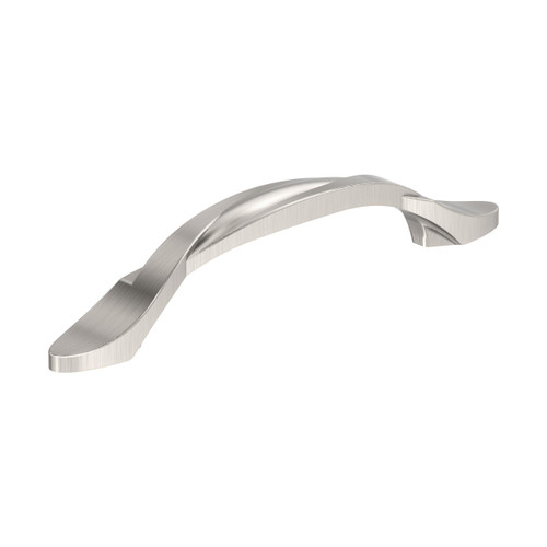 Amerock, Everyday Basics, Intertwine, 3 3/4" (96mm) Curved Pull, Satin Nickel