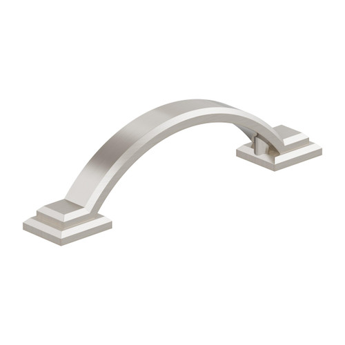 Amerock, Everyday Basics, Sheffield, 3" (76mm) Curved Pull, Satin Nickel