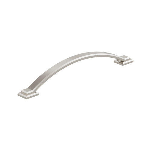 Amerock, Everyday Basics, Sheffield, 6 5/16" (160mm) Curved Pull, Satin Nickel