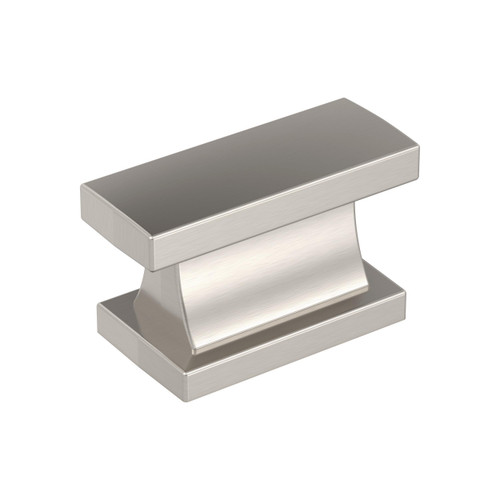 Amerock, Everyday Basics, Socle, 1 7/16" Rectangle Knob, Satin Nickel