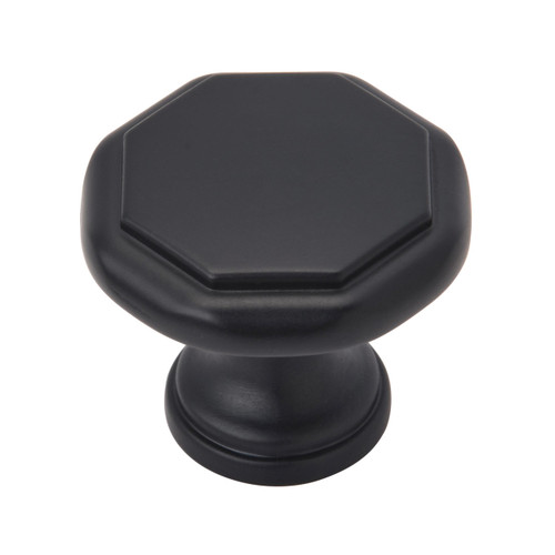 Amerock, Everyday Basics, Torrance, 1 3/16" (30mm) Round Knob, Matte Black