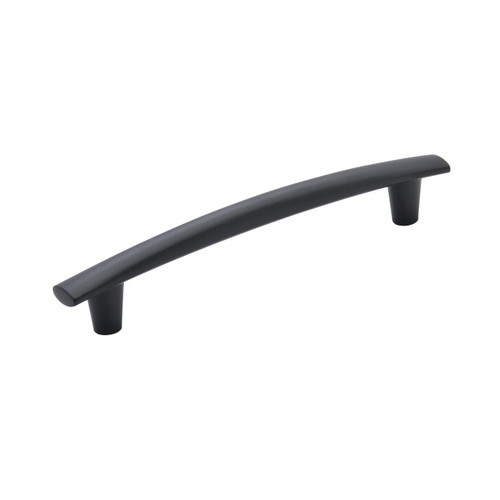 Amerock, Everyday Basics, Willow, 6 5/16" (160mm) Curved Bar Pull, Matte Black