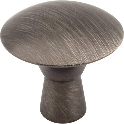 Elements, Zachary, 1 1/16" Round Knob, Brushed Pewter