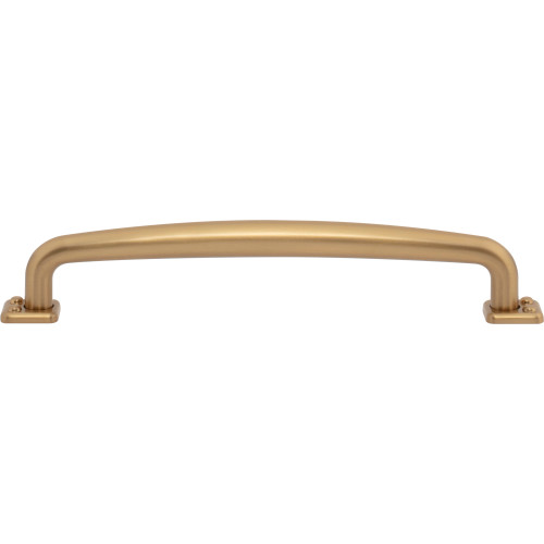 Atlas Homewares, Benning, 6 5/16" (160mm) Curved Pull, Warm Brass
