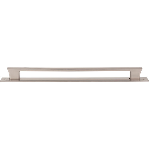 Atlas Homewares, Zander, 12" (305mm) Straight Pull with Backplate, Brushed Nickel