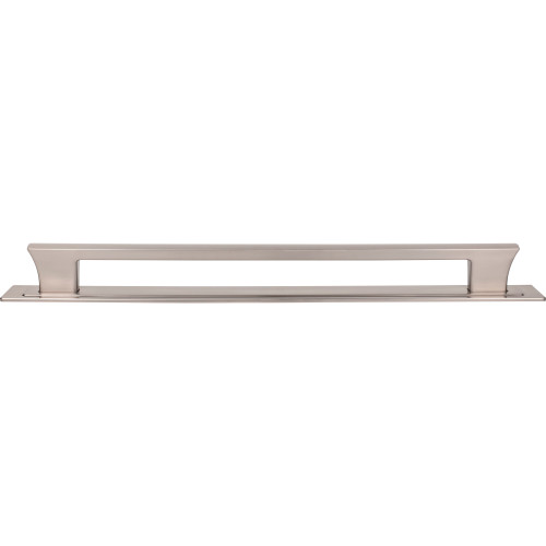 Atlas Homewares, Zander, 18" Appliance Straight Pull with Backplate, Brushed Nickel