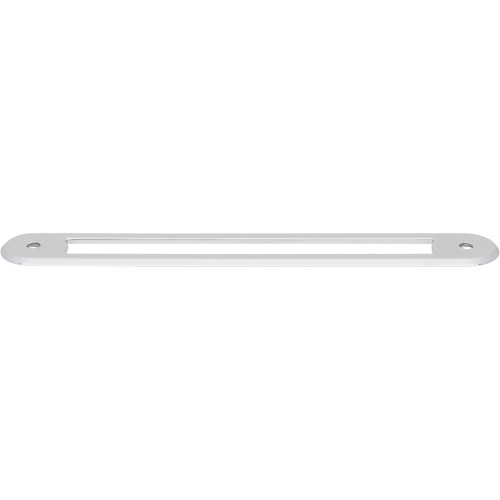 Top Knobs, Brockwell, Brockwell, 12" (305mm) Pull Backplate, Polished Chrome