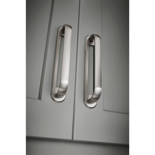 Top Knobs, Brockwell, Brockwell, 12" (305mm) Pull Backplate, Polished Nickel - installed 1