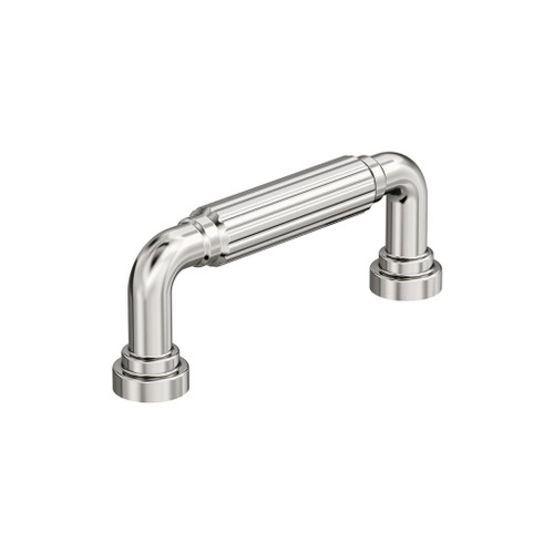 Amerock, Cowrie, 3" (76mm) Straight Pull, Polished Nickel