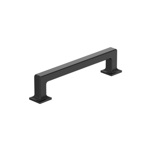 Amerock, Lintel, 5 1/16" (128mm) Straight Pull, Matte Black Amerock, Lintel, 5 1/16" (128mm) Straight Pull, Matte Black
