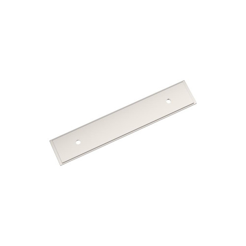 Amerock, Maymont, 3 3/4" (96mm) Pull Backplate, Polished Nickel Amerock, Maymont, 3 3/4" (96mm) Pull Backplate, Polished Nickel