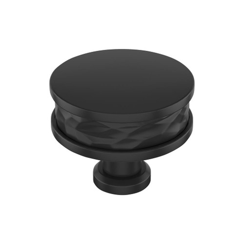 Amerock, Fairfax, 1 1/2" (38mm)  Round Knob, Matte Black