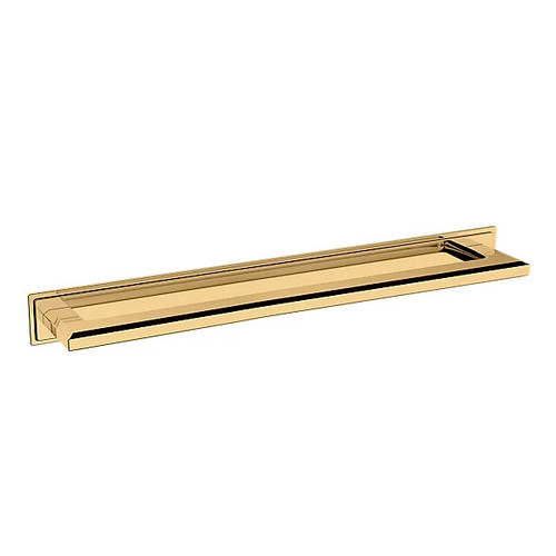 Baldwin, 12" Transitional Backplate, Unlacquered Brass